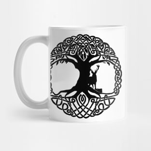 Deer & Celtic Tree Mug